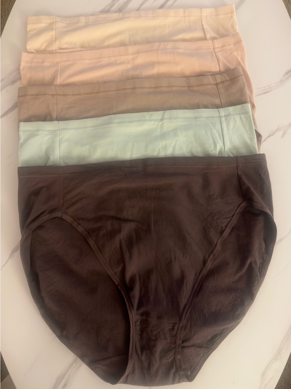 Felina C7290 Women’s Super Stretch Cotton Hi-Cut Panties 5-Pack XL NWOT